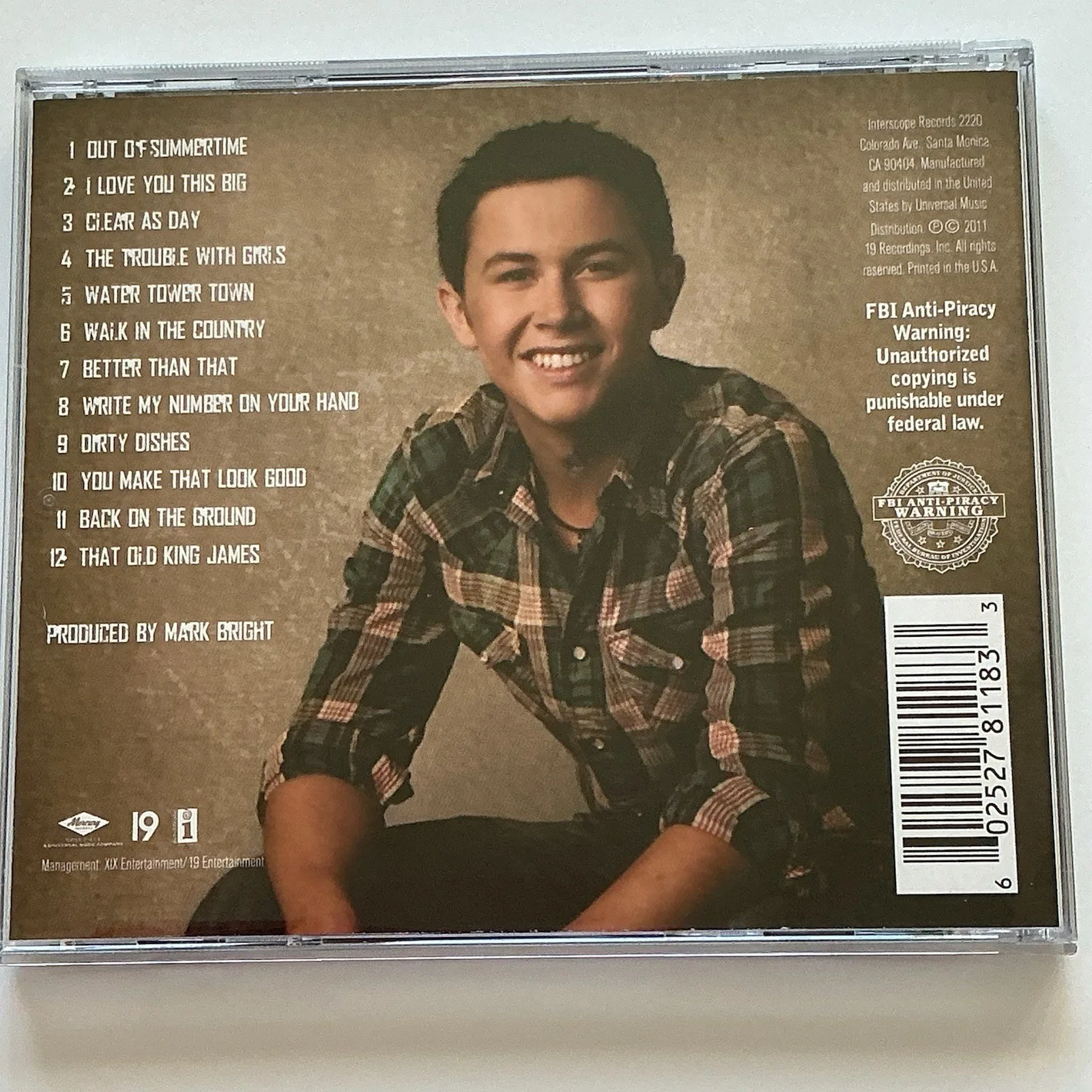 Scotty McCreery SIGNED "Clear as Day" CD - Mint - Disney Event History, image 3