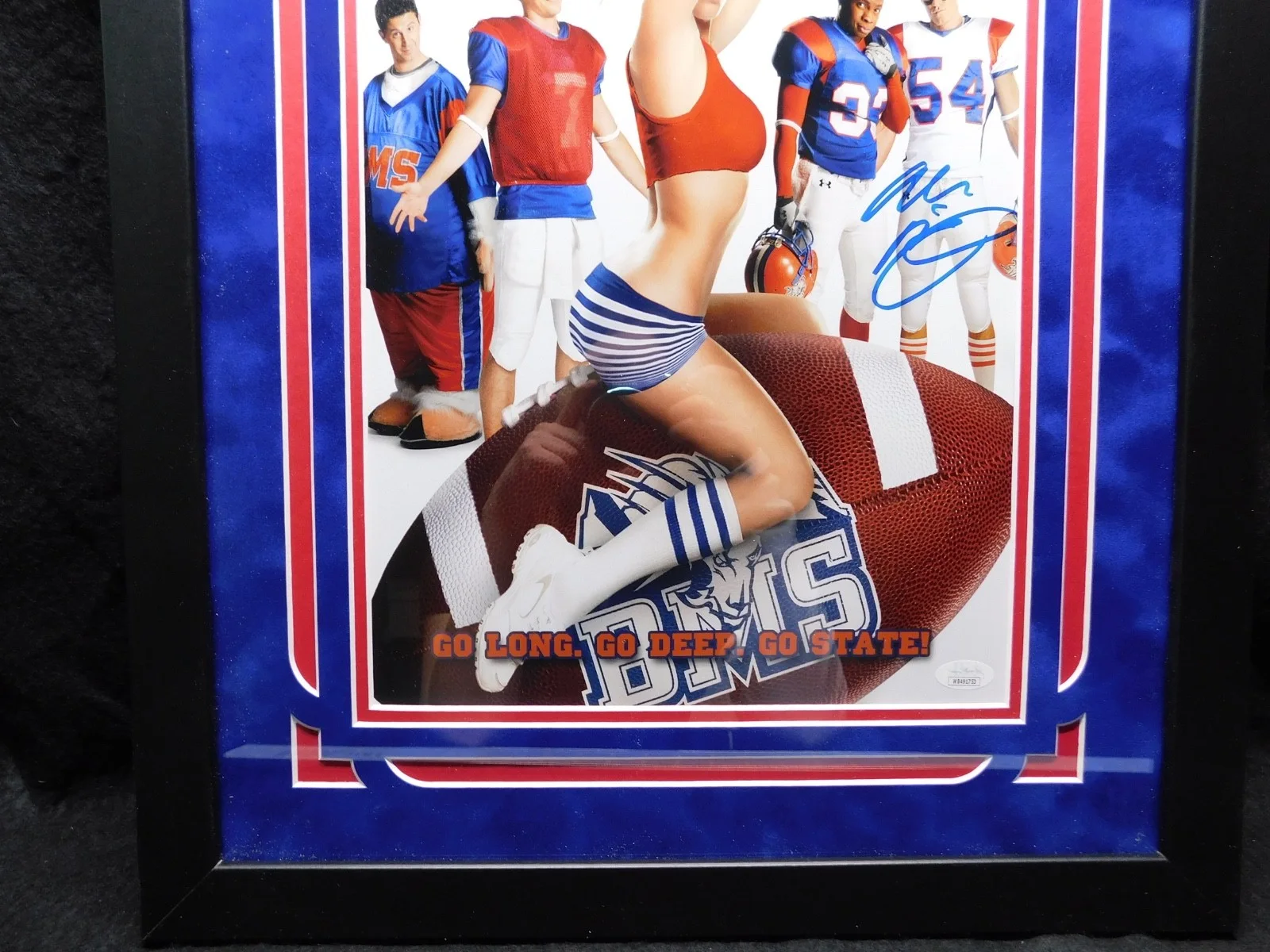 Alan Ritchson — Alan Ritchson Framed Signed Autographed 11x17 Blue Mountain State JSA COA, image 2