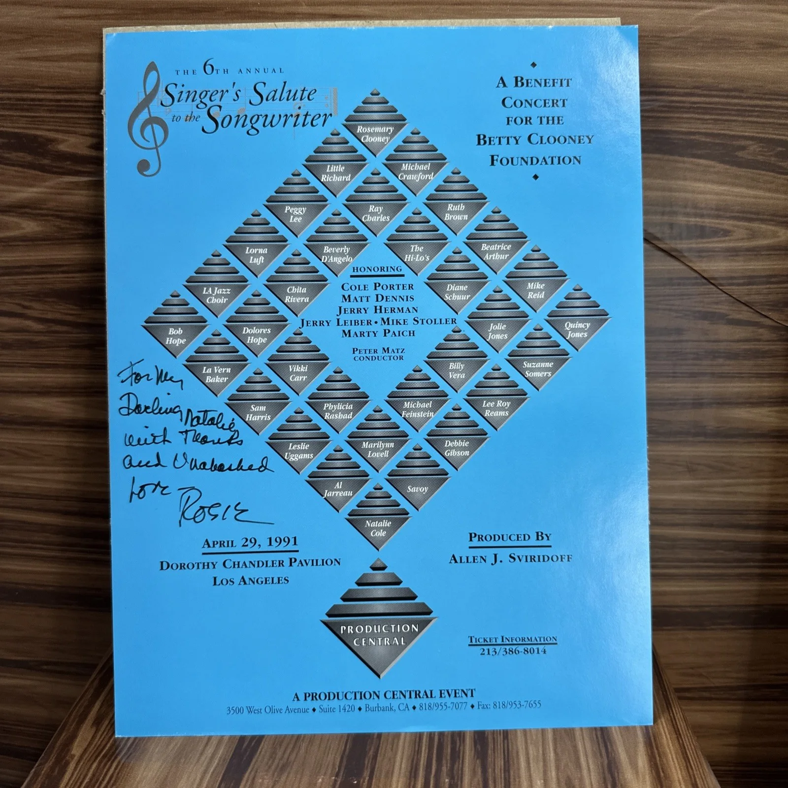 Rare Rosemary Clooney “Rosie” Signed And Inscribed to Natalie Cole, изображение 5