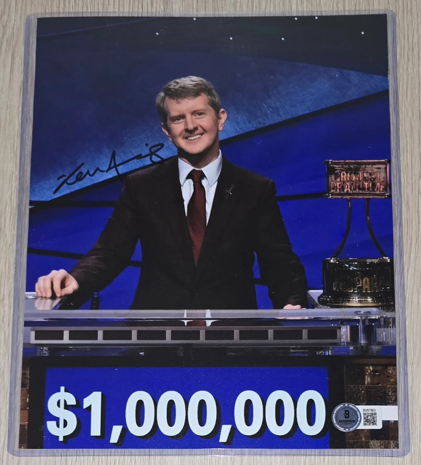 Ken Jennings — Ken Jennings Autograph Beckett BAS Authentic Jeopardy! Legend 8x10 Signed Photo