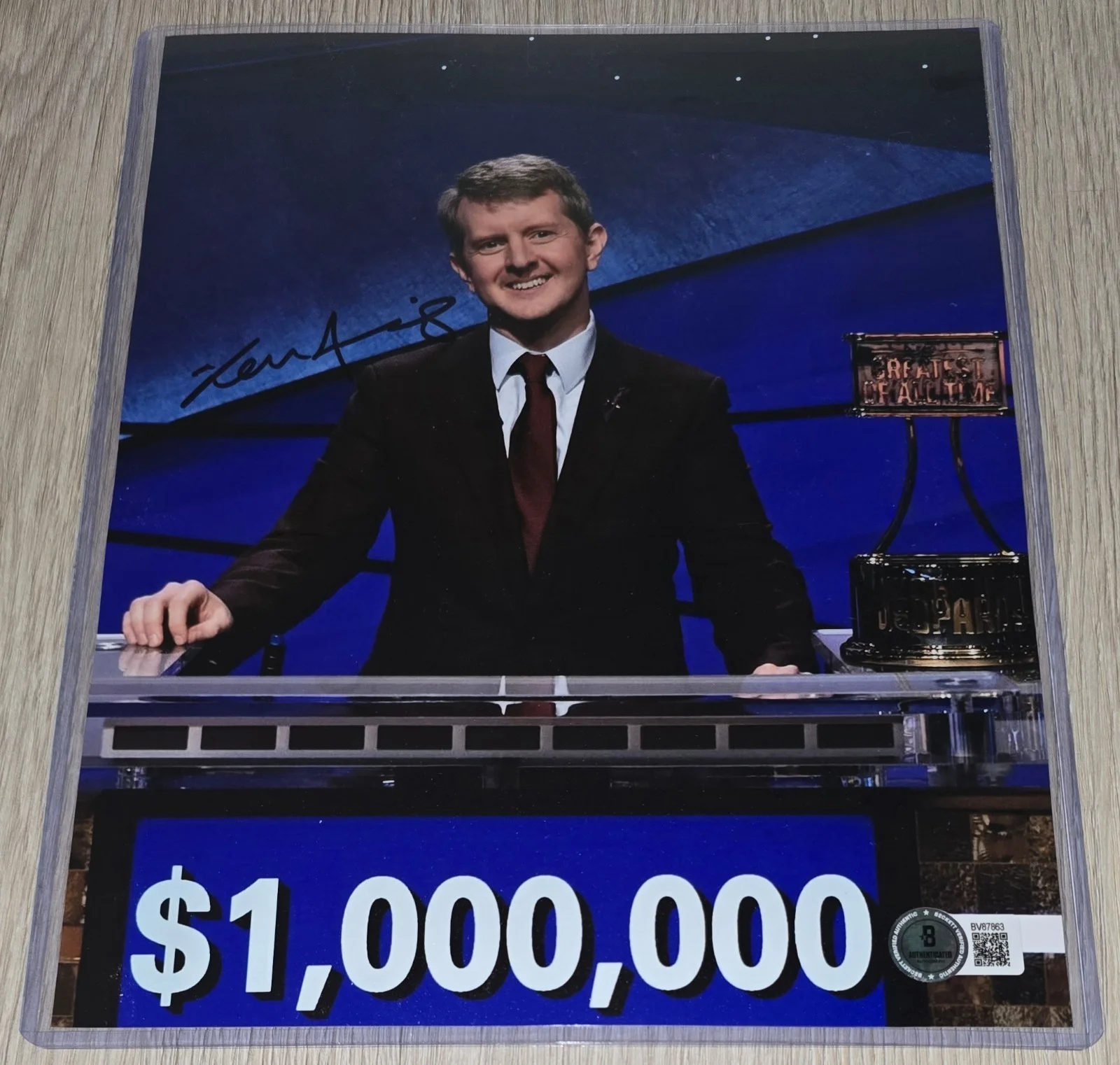 Ken Jennings — Ken Jennings Autograph Beckett BAS Authentic Jeopardy! Legend 8x10 Signed Photo, изображение 2