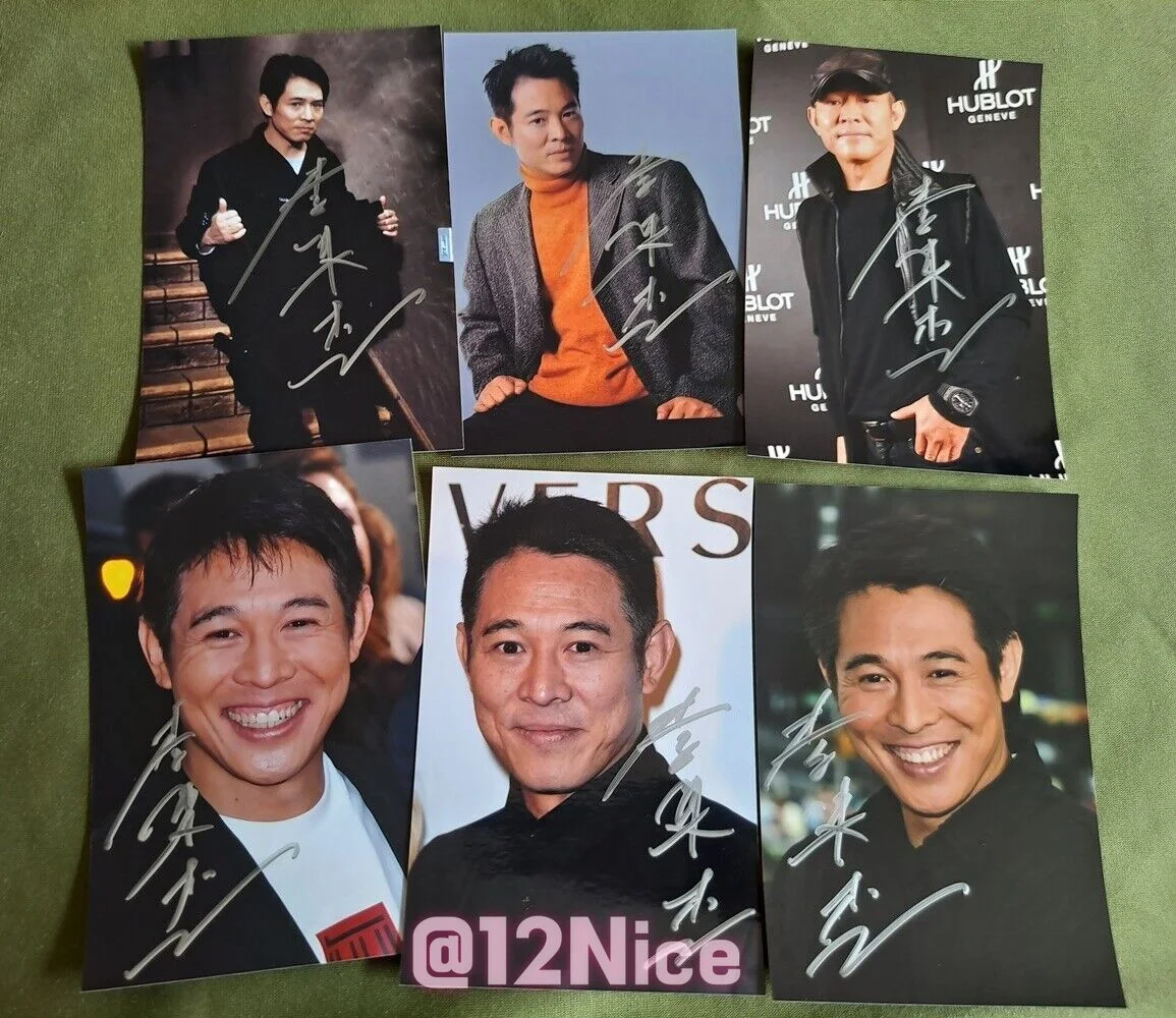 JET LI Autographed Signed Photo Autographs Collectibles 4*6 COLLECTION 23, image 2