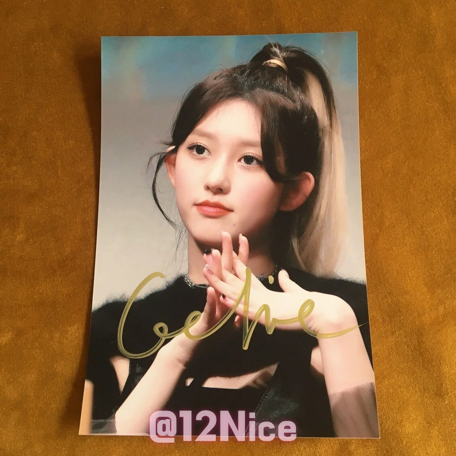 IVE Kim Gaeul GAEUL Autographed Signed Photo Collectibles 4*6 INCHES 2022, изображение 3