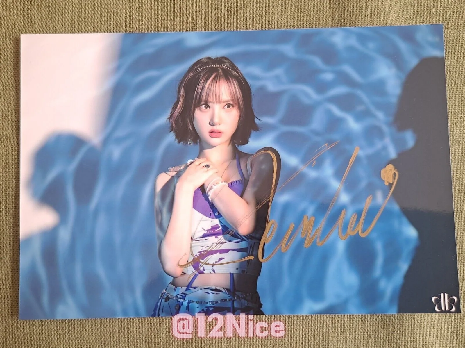GFRIEND Eun Ha Autographed Signed Photo Autographs 4*6 GIFTS K-POP 2022, изображение 3