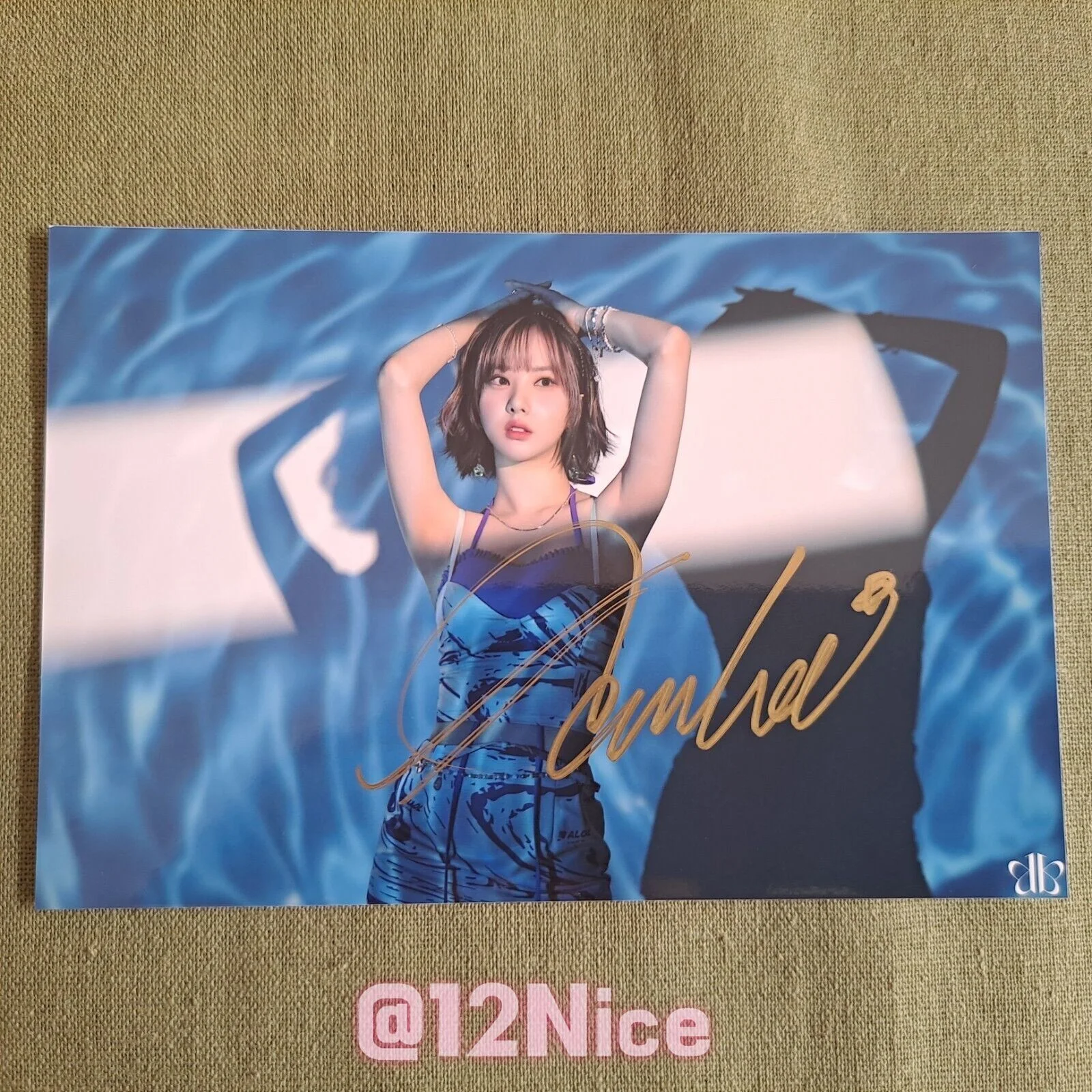 GFRIEND Eun Ha Autographed Signed Photo Autographs 4*6 GIFTS K-POP 2022, изображение 5