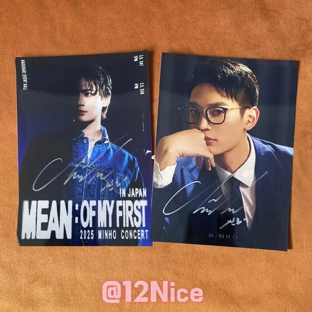 SHINee Minho Autographed Signed Photo 4*6 KPOP COLLECTION AUTOGRAPHED 2024, изображение 2