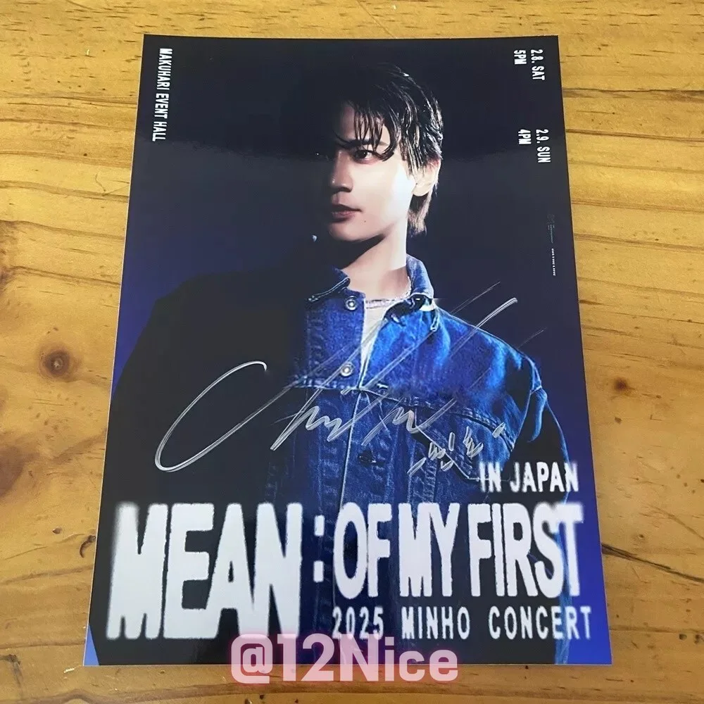 SHINee Minho Autographed Signed Photo 4*6 KPOP COLLECTION AUTOGRAPHED 2024, изображение 3
