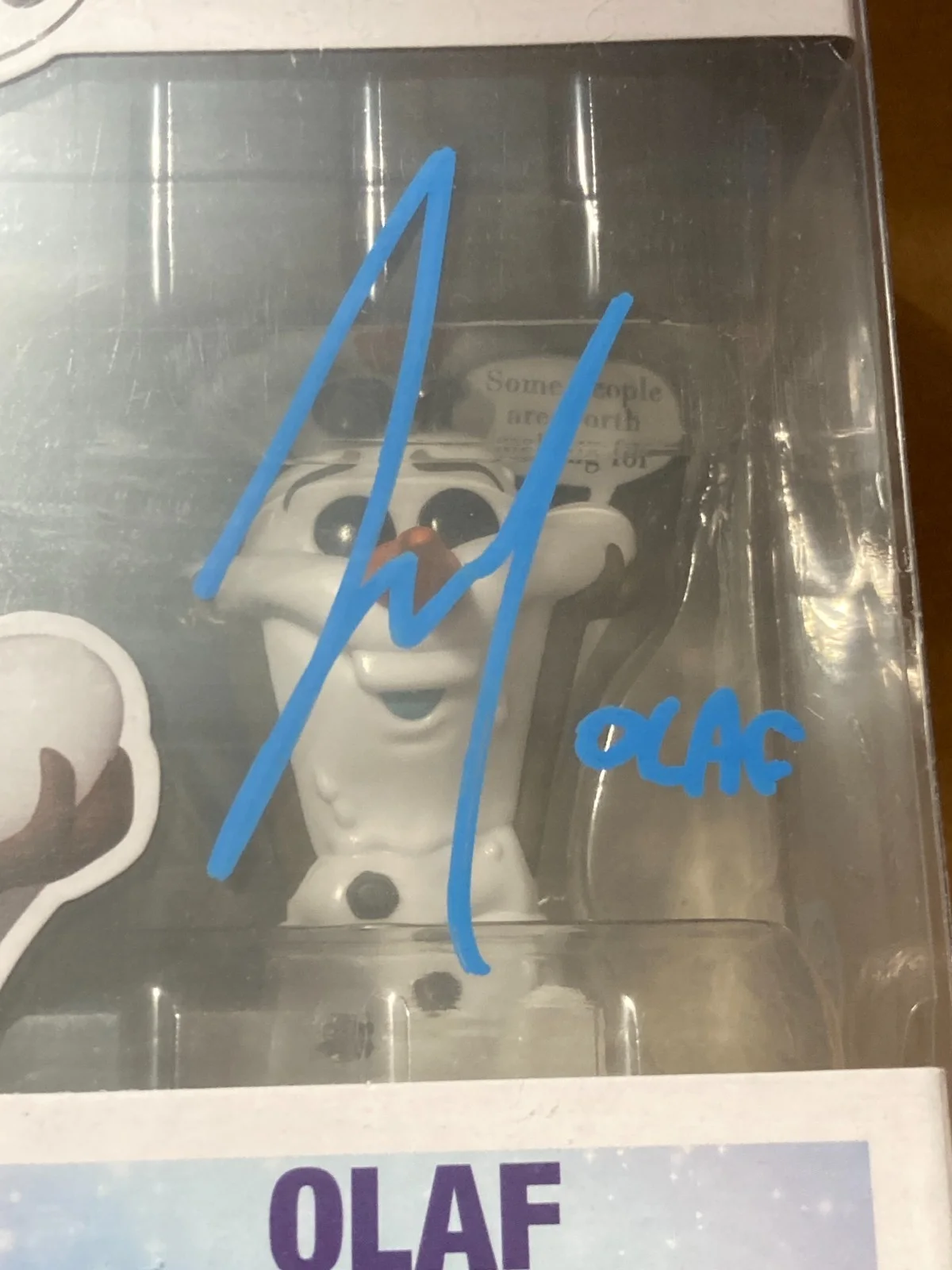 JOSH GAD - SIGNED FROZEN OLAF Funko with COA, изображение 2
