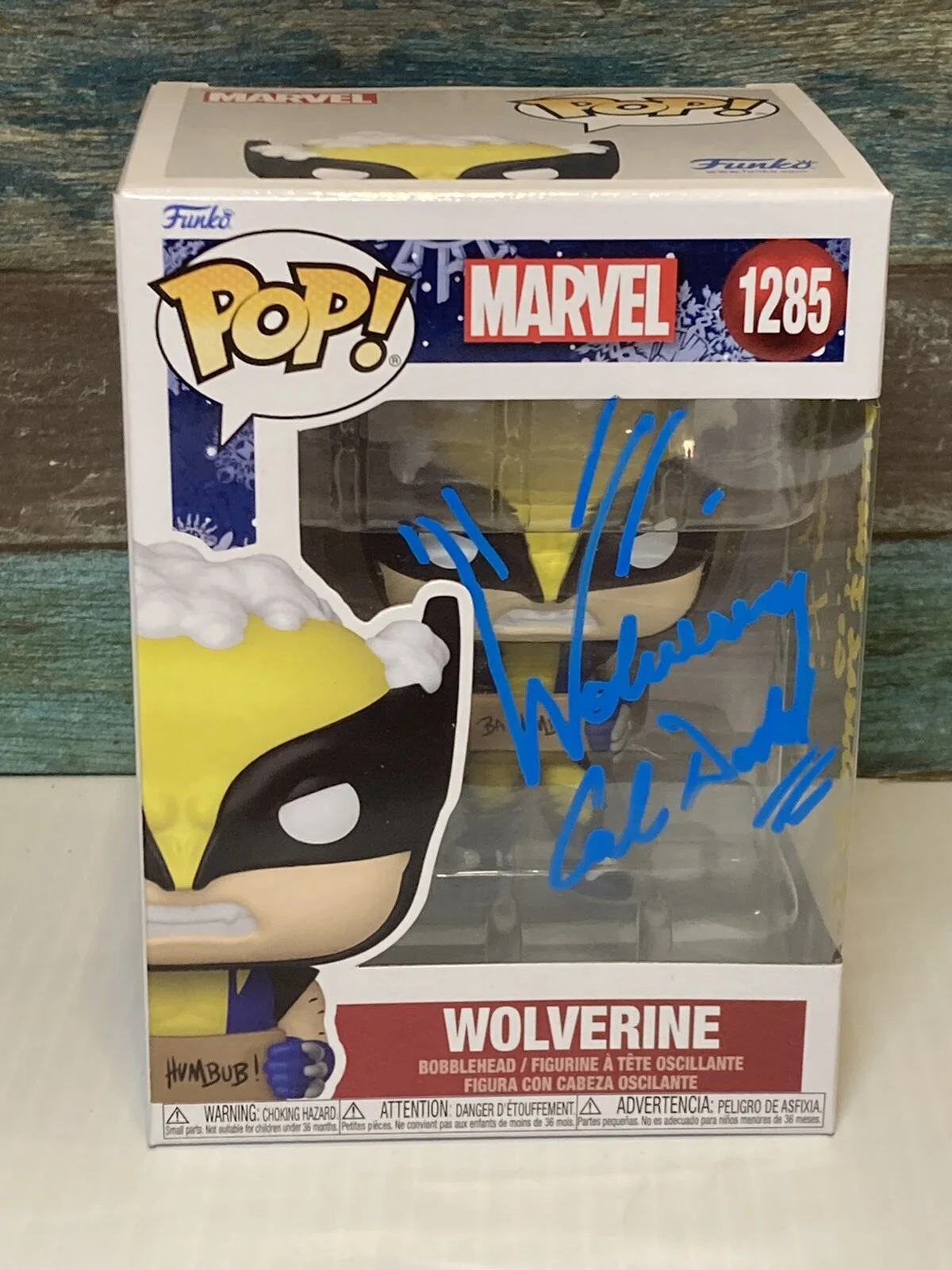 Funko POP! Marvel: Wolverine 1385 Signed Cal Dodd X-men 97 X-mas Inscription, image 2