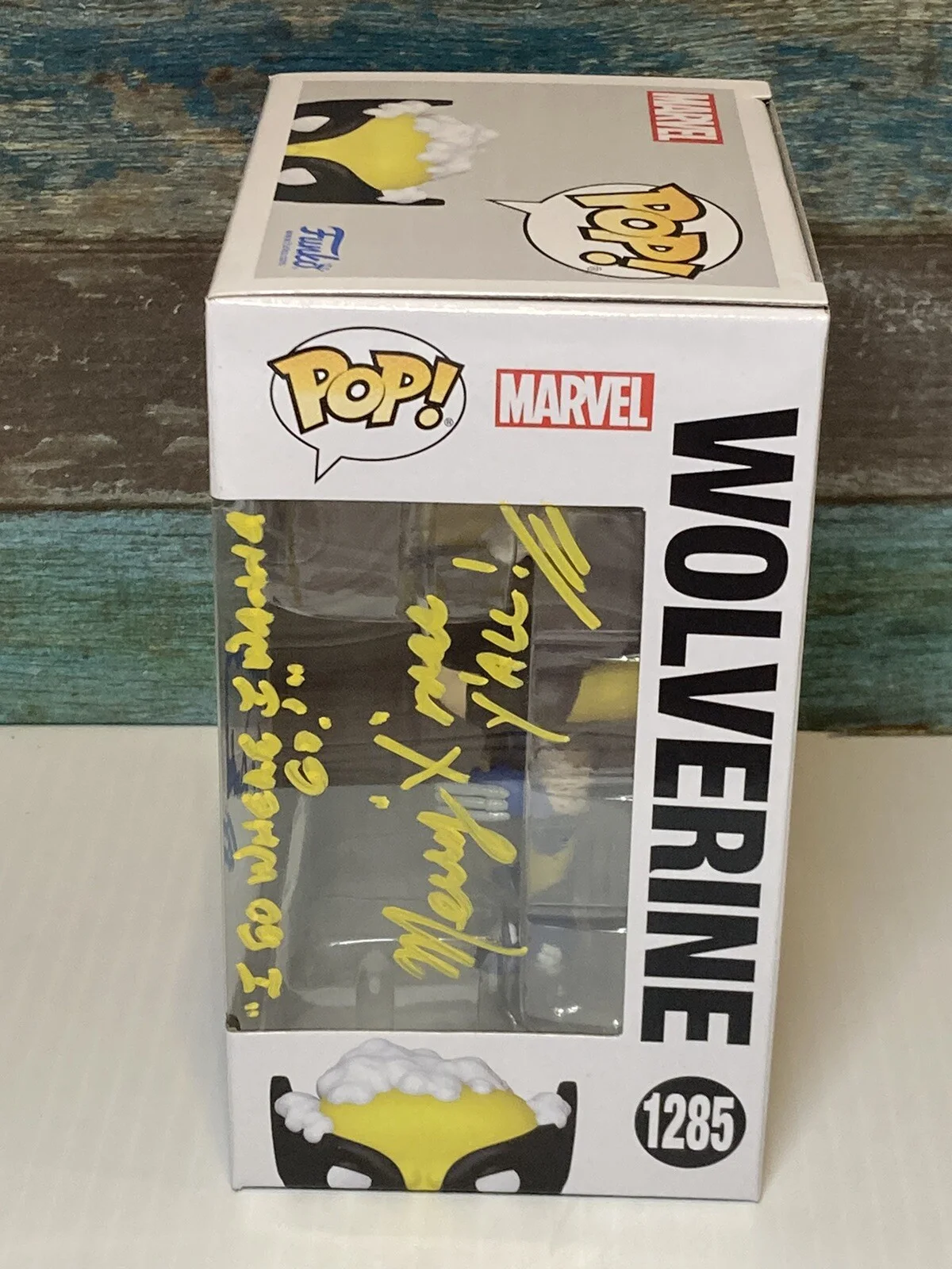 Funko POP! Marvel: Wolverine 1385 Signed Cal Dodd X-men 97 X-mas Inscription, image 3