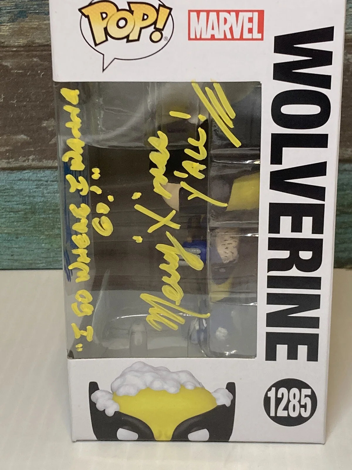 Funko POP! Marvel: Wolverine 1385 Signed Cal Dodd X-men 97 X-mas Inscription, image 4