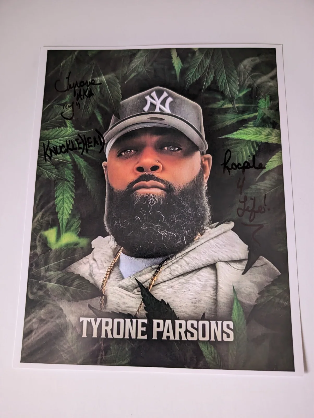 TYRONE PARSONS — TYRONE PARSONS TRAILER PARK BOYS SIGNED 8X10 PHOTO WITH COA