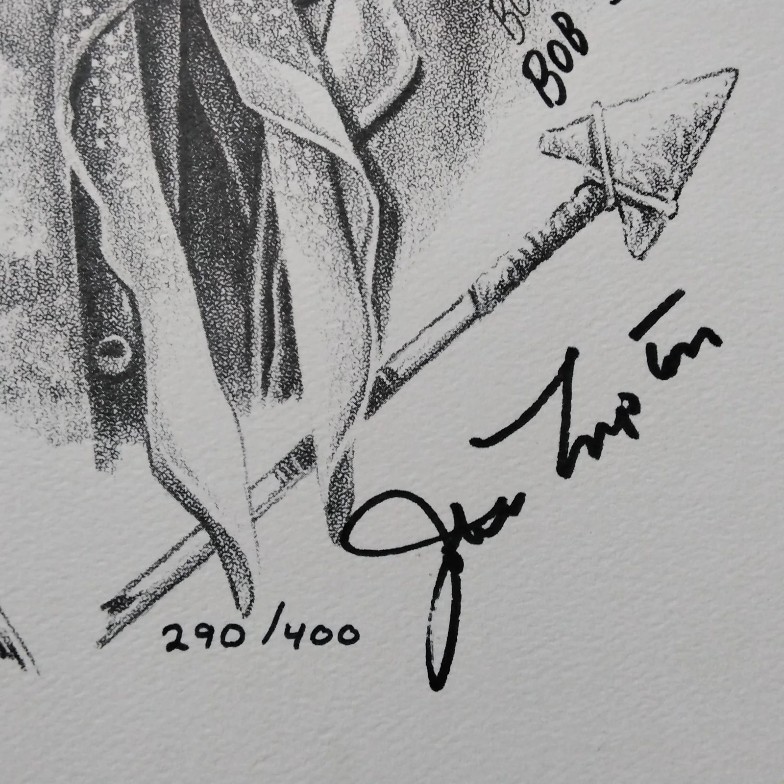 John Lupton SIGNED Drawing 50s Movie TV Actor Battle Cry Broken Arrow Rebel Set, изображение 5