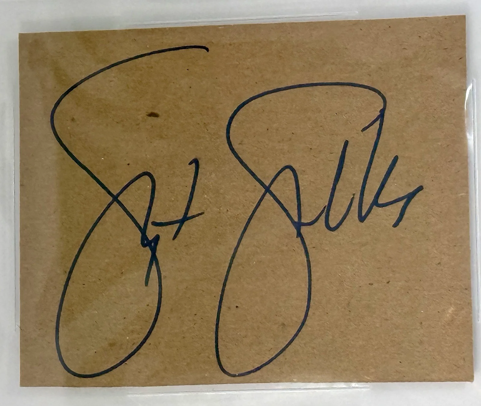 Stephen Stills signed cut Index Card style CSN Beckett coa slab, image 2