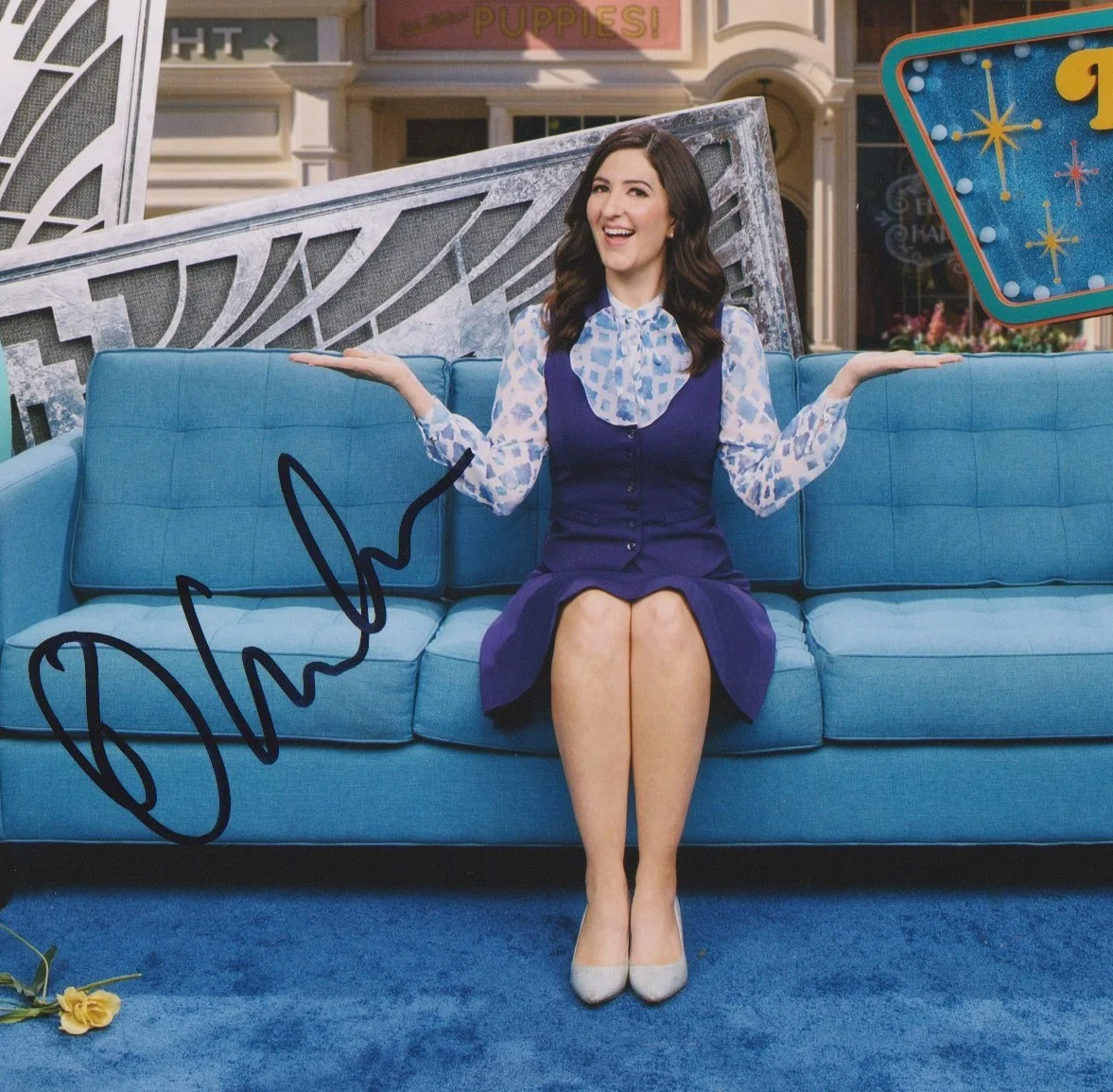 D'ARCY CARDEN hand-signed THE GOOD PLACE color 8x10 authentic w/ UACC RD COA, изображение 2