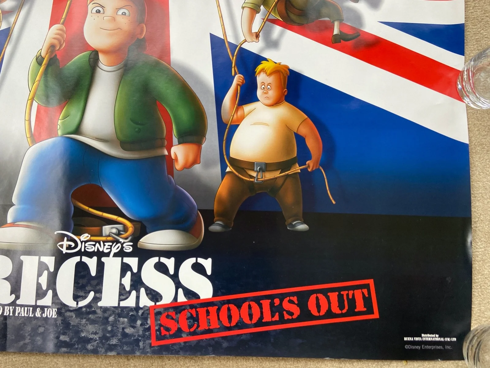 DISNEYRECESS Schools Out Original UK Main Quad DS Cinema Poster NEW Rolled 30x40, изображение 3