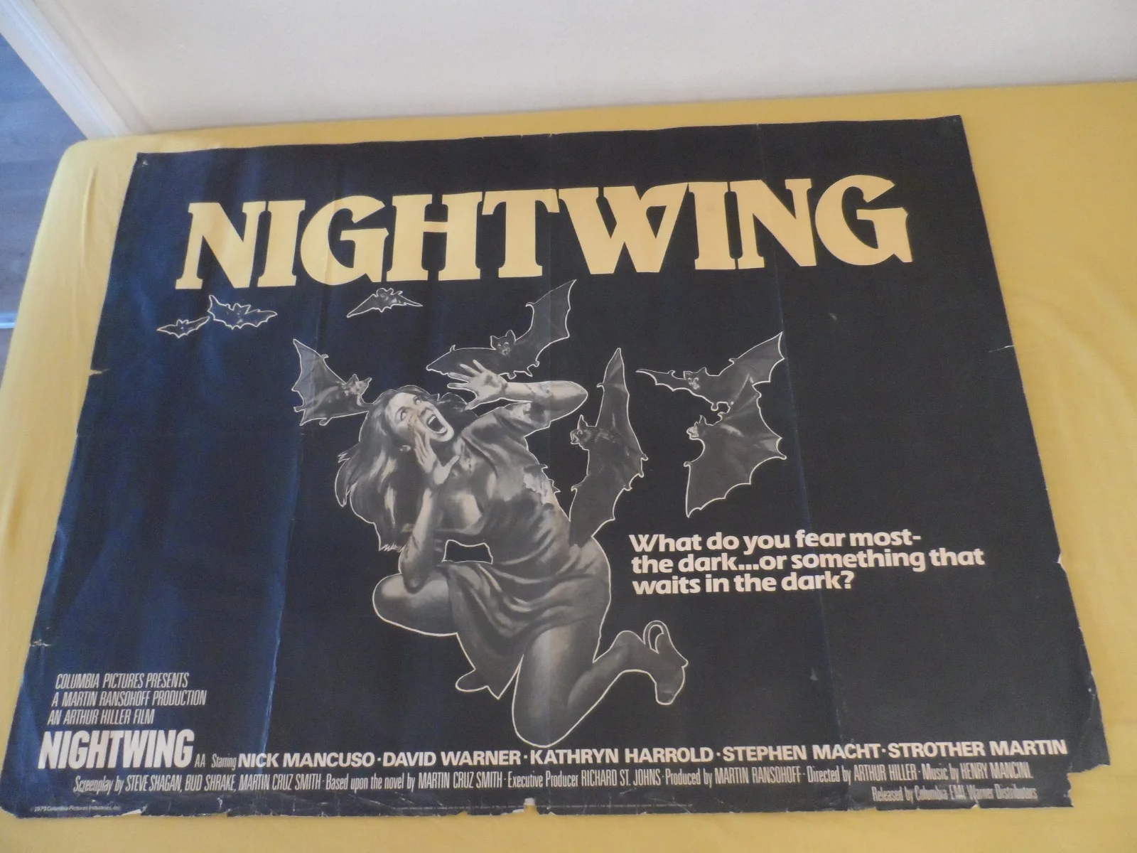 UK Quad, original 1979 movie Nightwing - Bats horror, like Jaws or Covid bats!, изображение 2