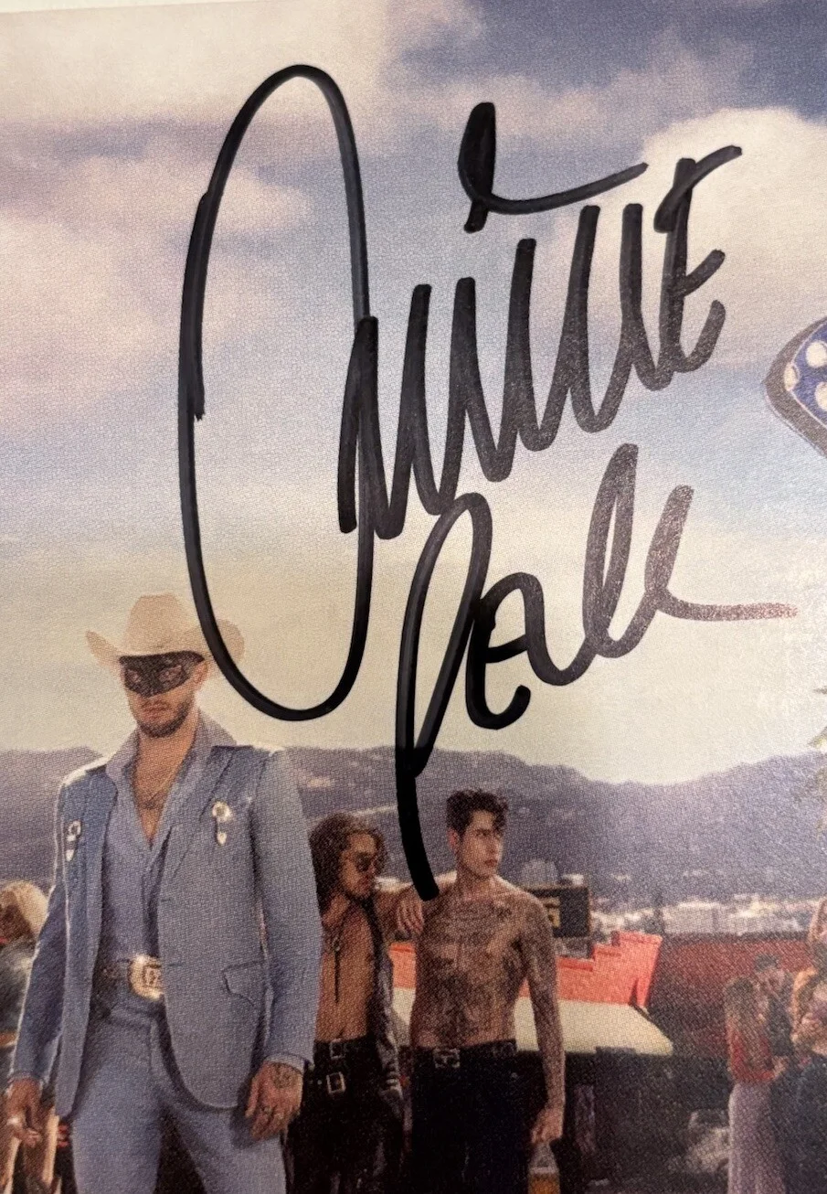 ORVILLE PECK STAMPEDE AUTOGRAPHED SIGNED ART CARD NEW CD JACKET JSA COA CA44090, image 3