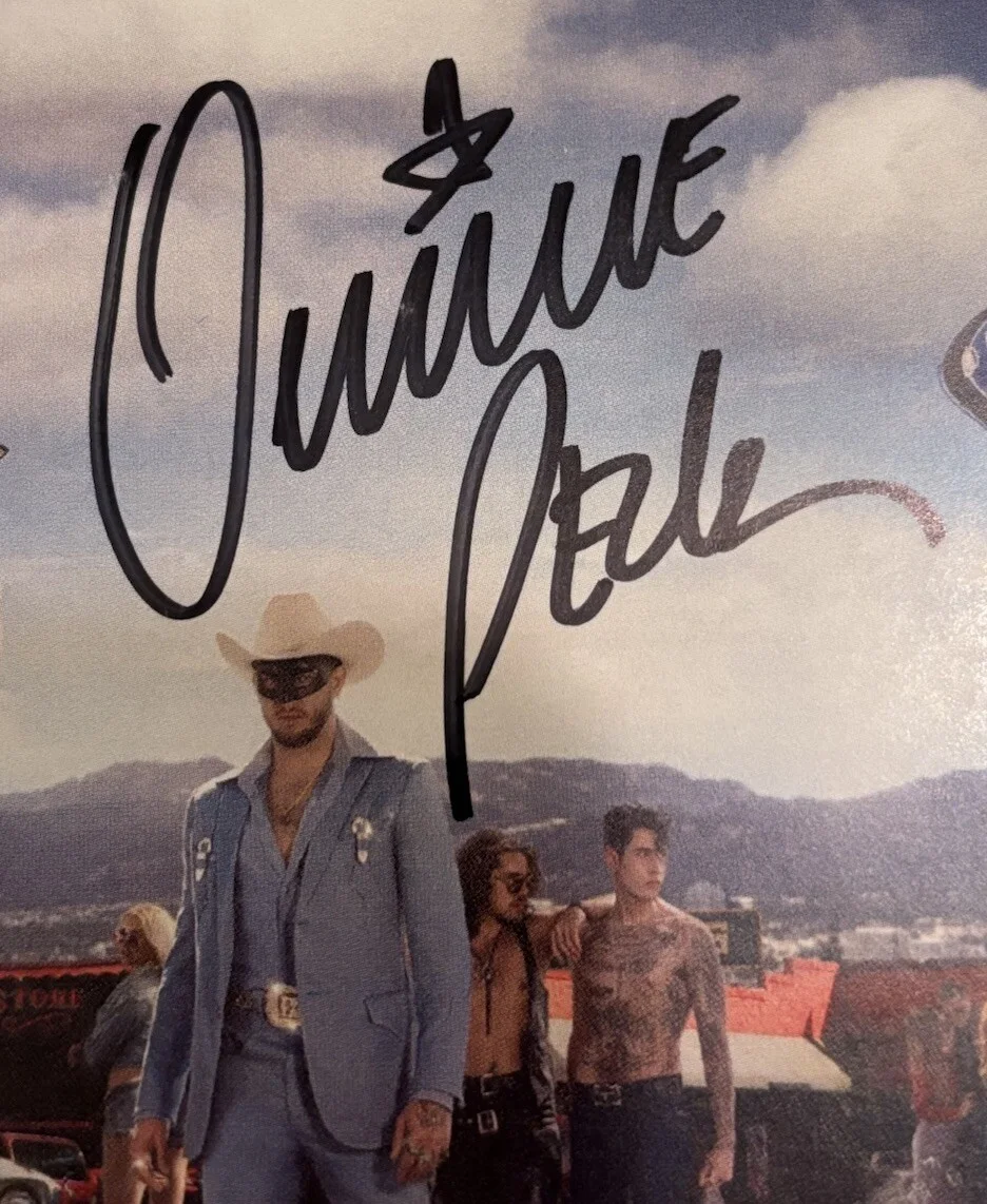 ORVILLE PECK STAMPEDE AUTOGRAPHED SIGNED ART CARD NEW CD JACKET JSA COA CA44079, image 3