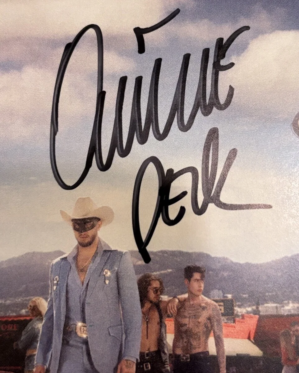 ORVILLE PECK STAMPEDE AUTOGRAPHED SIGNED ART CARD NEW CD JACKET JSA COA CA44074, image 3