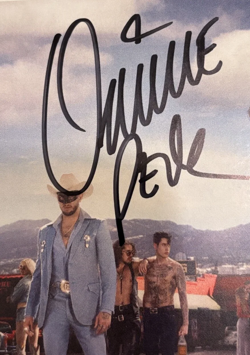 ORVILLE PECK STAMPEDE AUTOGRAPHED SIGNED ART CARD NEW CD JACKET JSA COA CA44083, image 3