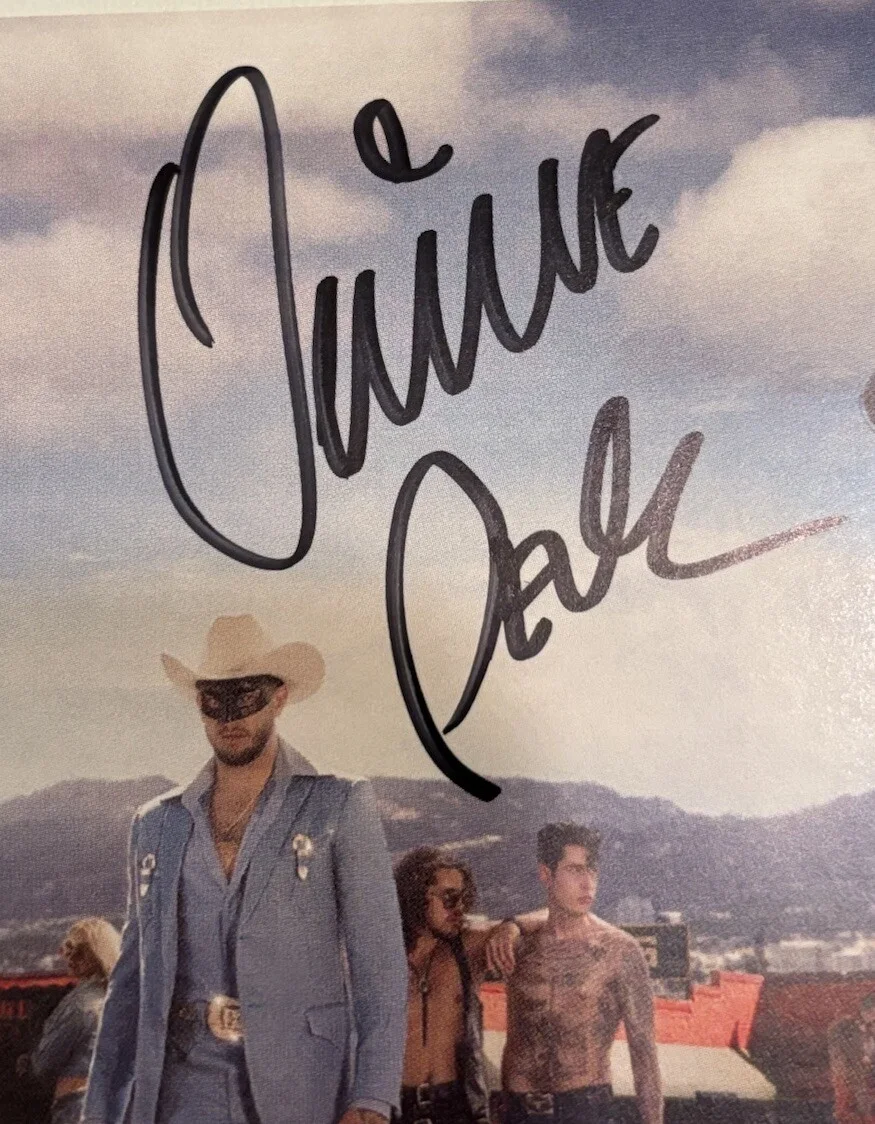 ORVILLE PECK STAMPEDE AUTOGRAPHED SIGNED ART CARD NEW CD JACKET JSA COA CA44081, image 3