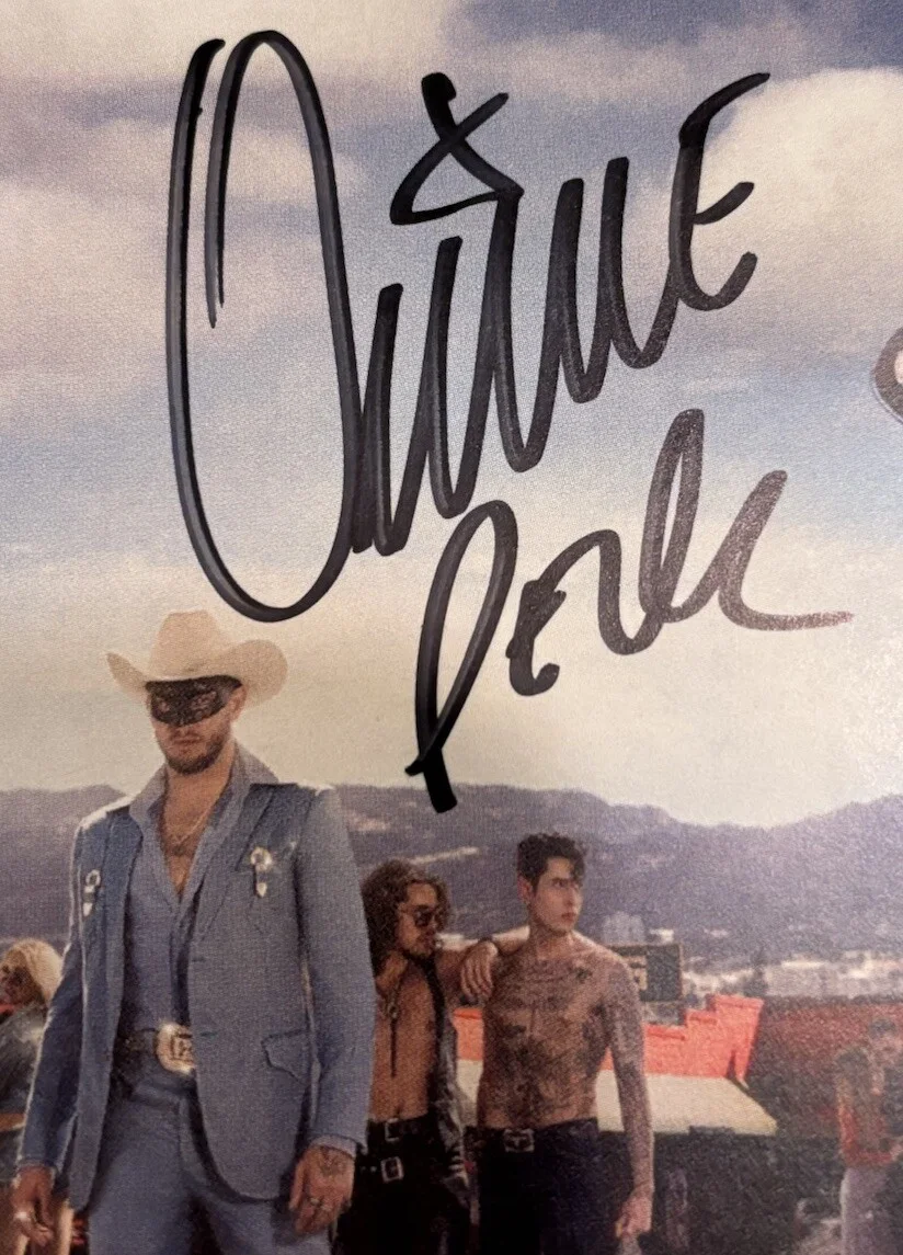 ORVILLE PECK STAMPEDE AUTOGRAPHED SIGNED ART CARD NEW CD JACKET JSA COA CA44085, image 3