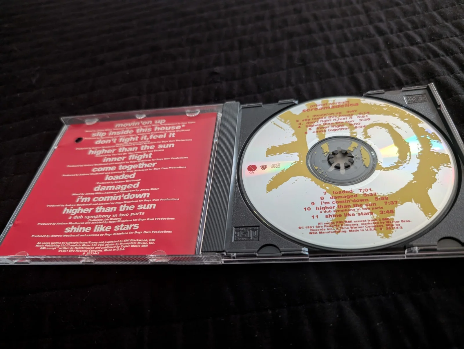 Signed Primal Scream Screamadelica CD, image 2