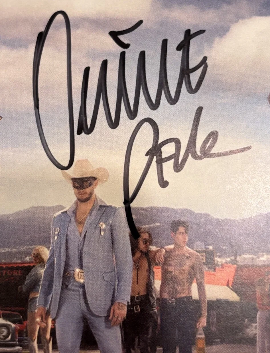 ORVILLE PECK STAMPEDE AUTOGRAPHED SIGNED ART CARD NEW CD JACKET JSA COA CA44095, image 3