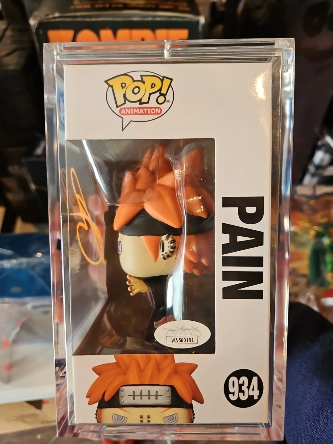 Troy Baker — Troy Baker Signed Autographed Funko Pop #934 Naruto Shippuden PAIN JSA, image 4