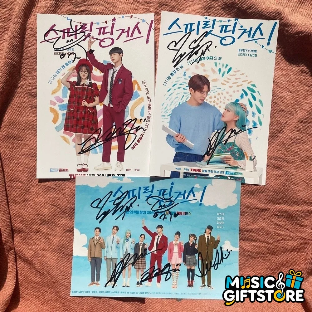 Spirit Fingers Cho Junyoung Park Ji-Hu Choi Bo Min Park You Na Signed Photo #MU, изображение 2