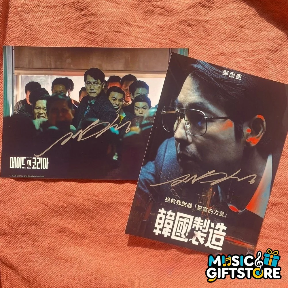 Made in Korea Jung Woo Sung Autographed Signed Photo K-Drama 4*6 2026 #MUGS, изображение 2