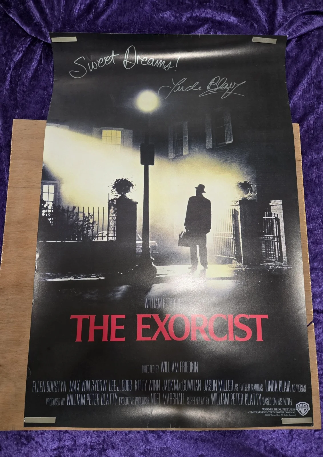 The Exorcist Linda Blair Signed Sweet Dream! 22”X 34” Poster COA, изображение 2