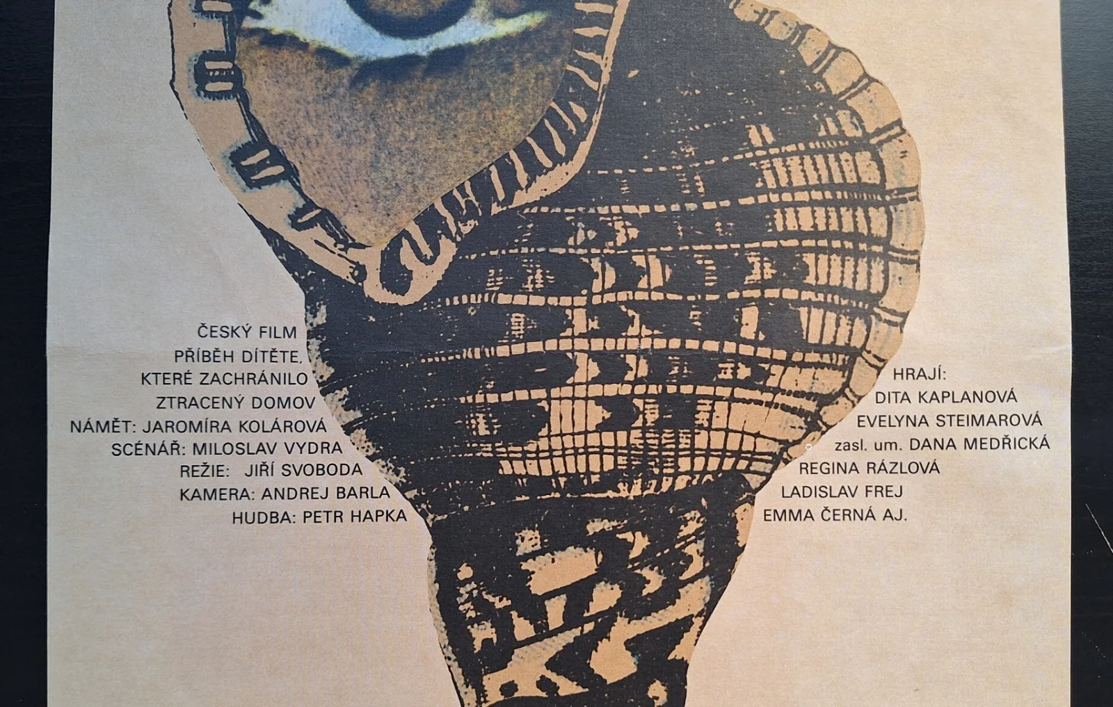 DIVKA S MUSLI, GIRL WITH A SEASHELL, ORIGINAL A3 CZECH MOVIE POSTER, KAREL VACA, изображение 2