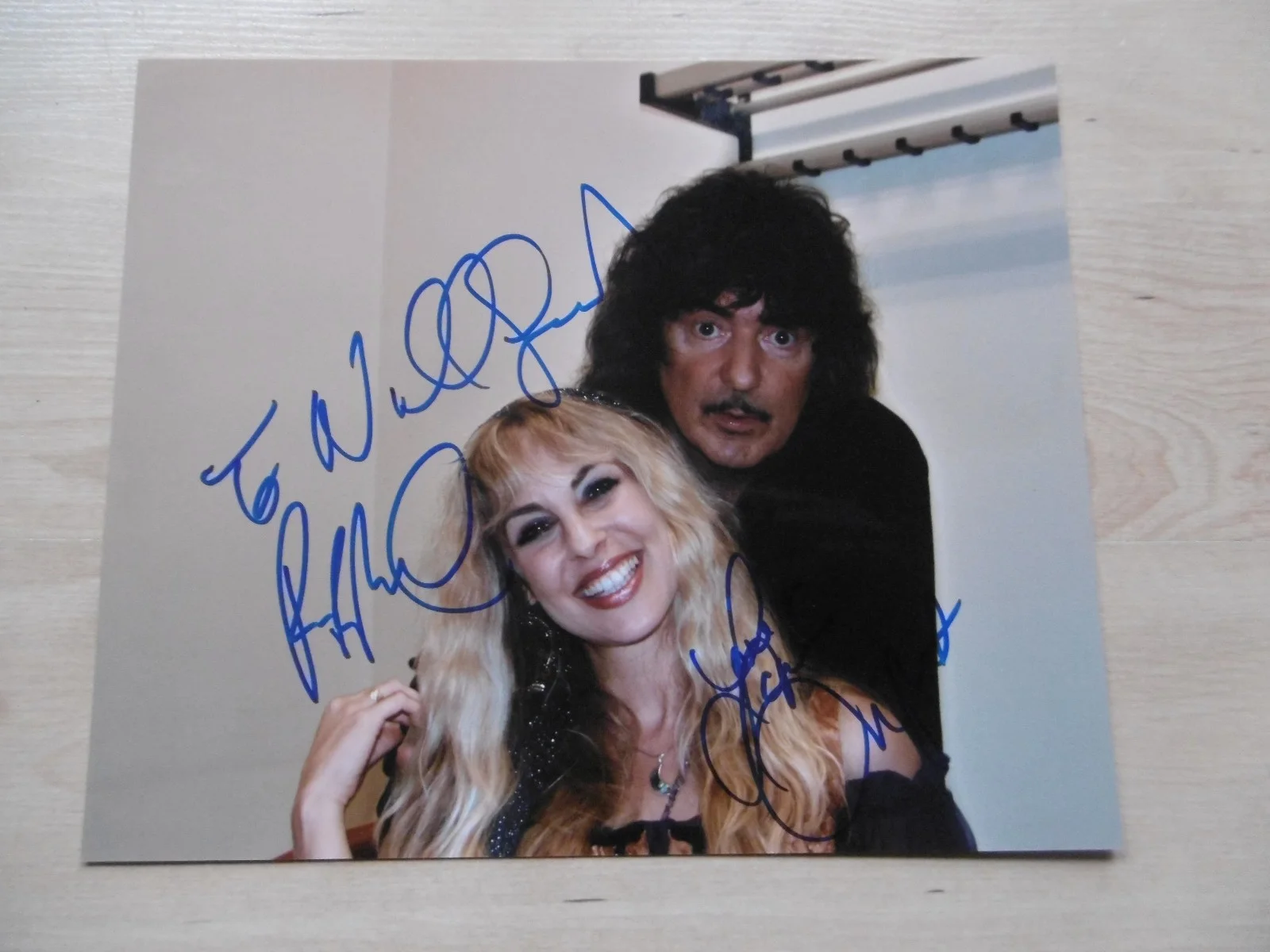 Ritchie Blackmore & Candice Night Deep Purple signed 8x10 photo autographs ACOA, изображение 2