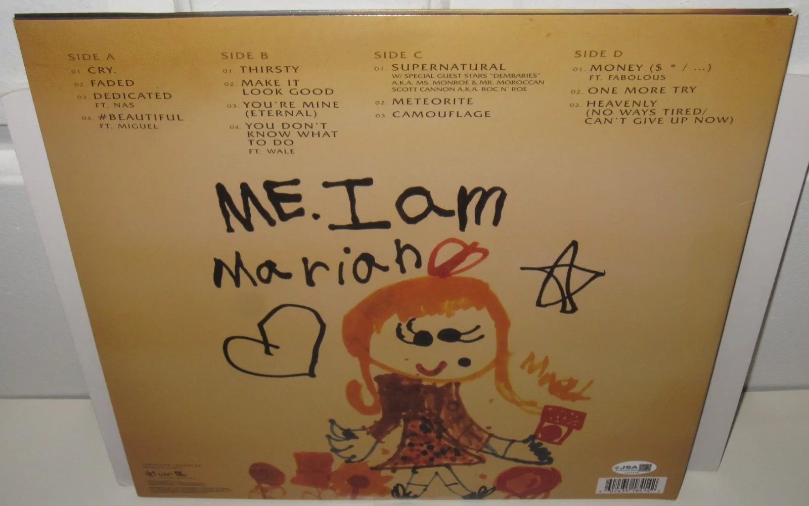 MARIAH CAREY SIGNED ME I AM MARIAH ALBUM VINYL AUTOGRAPH POP MUSIC NYC JSA COA, изображение 4
