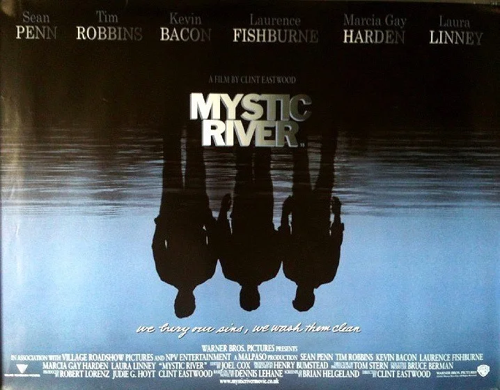 MYSTIC RIVER Original UK DS Quad Cinema Poster Rolled 30x40, image 2