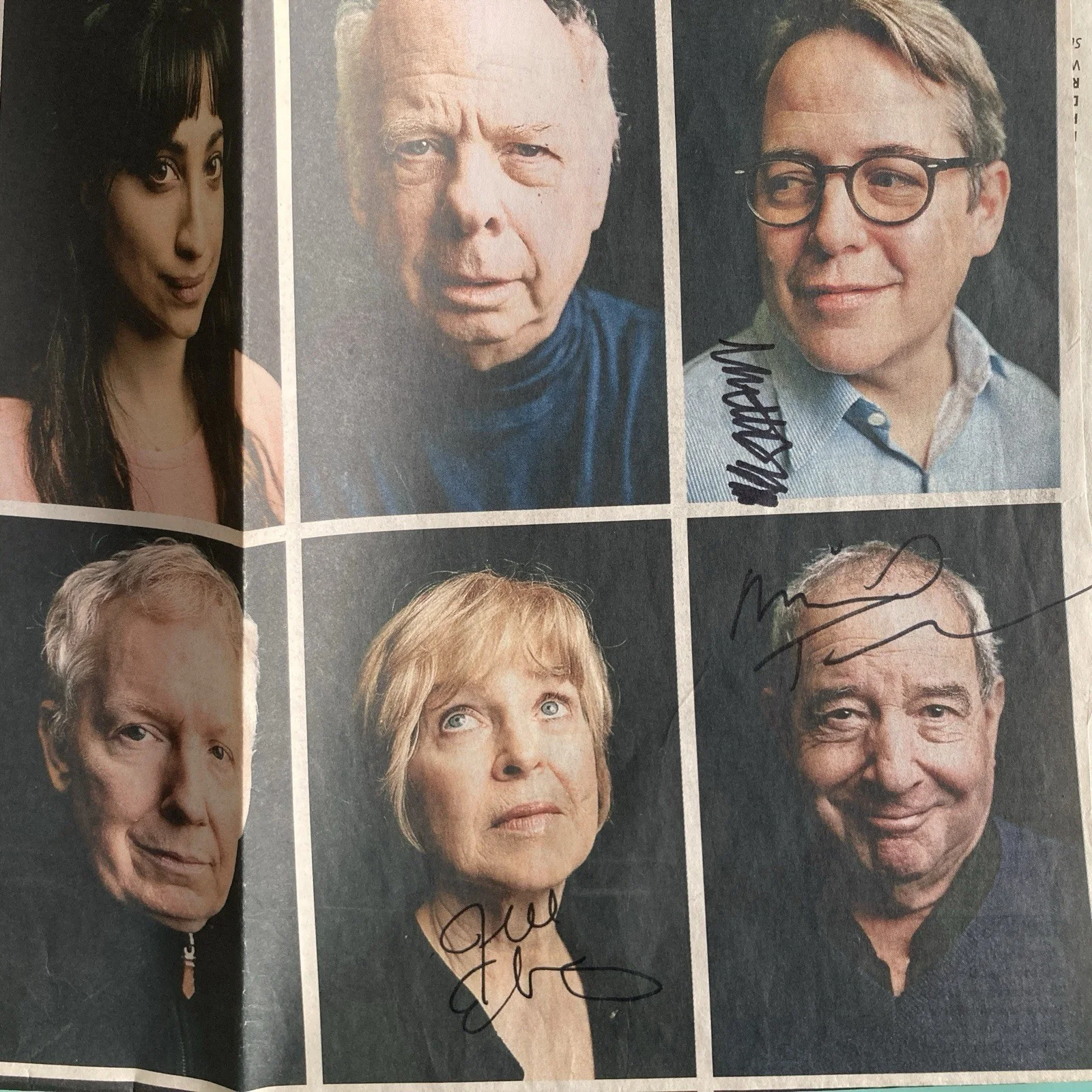 Matthew Broderick, Wallace Shawn, MICHAEL TUCKER — Matthew Broderick Wallace Shawn +3 Signed Clipping The New York Times Jan 2017, image 3