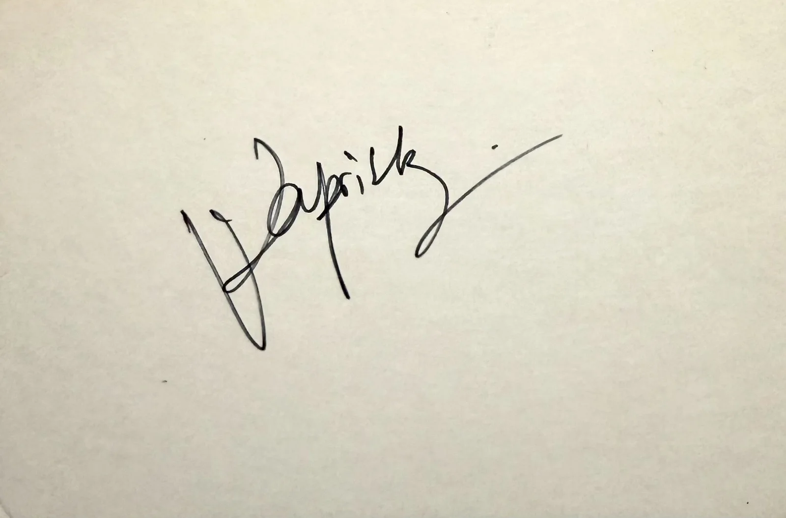 Valerie Kaprisky — VALERIE KAPRISKY Signed Autographed 4x6 INDEX CARD Breathless The Public Woman, изображение 3