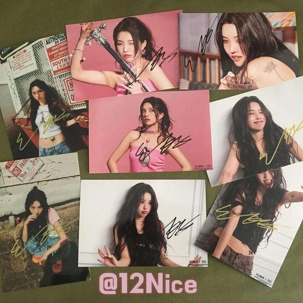 (G)I-DLE GIDLE Jeon So-yeon Autographed Signed Photo KPOP Collection 4*6 2023, image 2