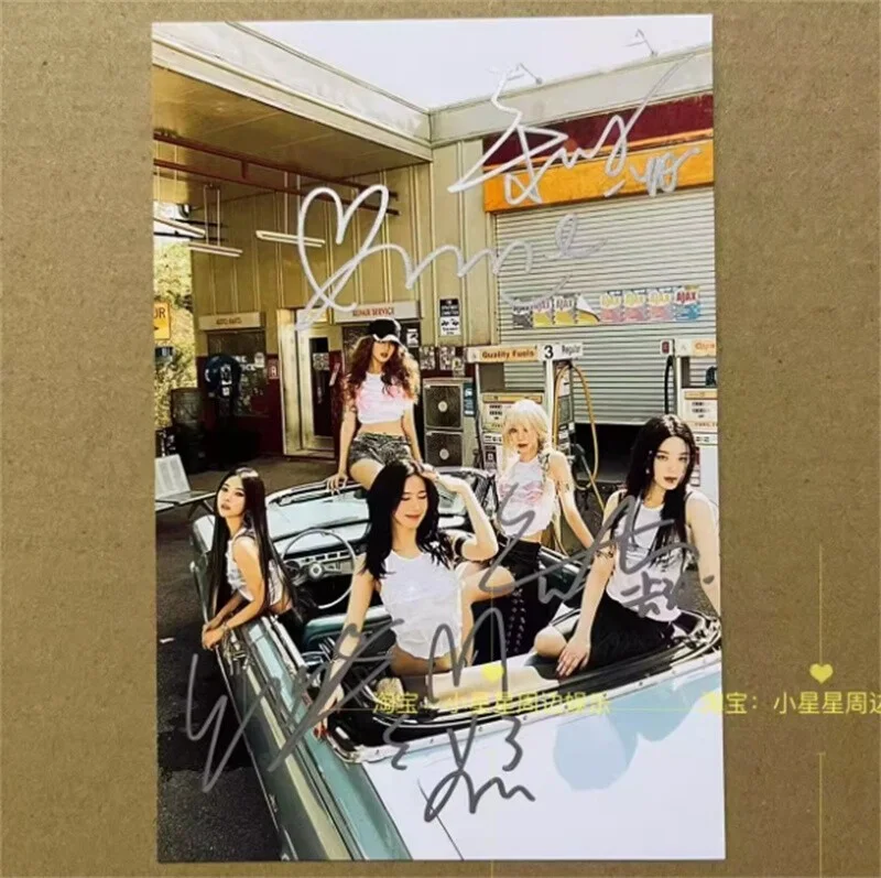 Gidle Minnie MIYEON YUQI Hand Signed 6'' Photo Autograph Photos Gift, изображение 4