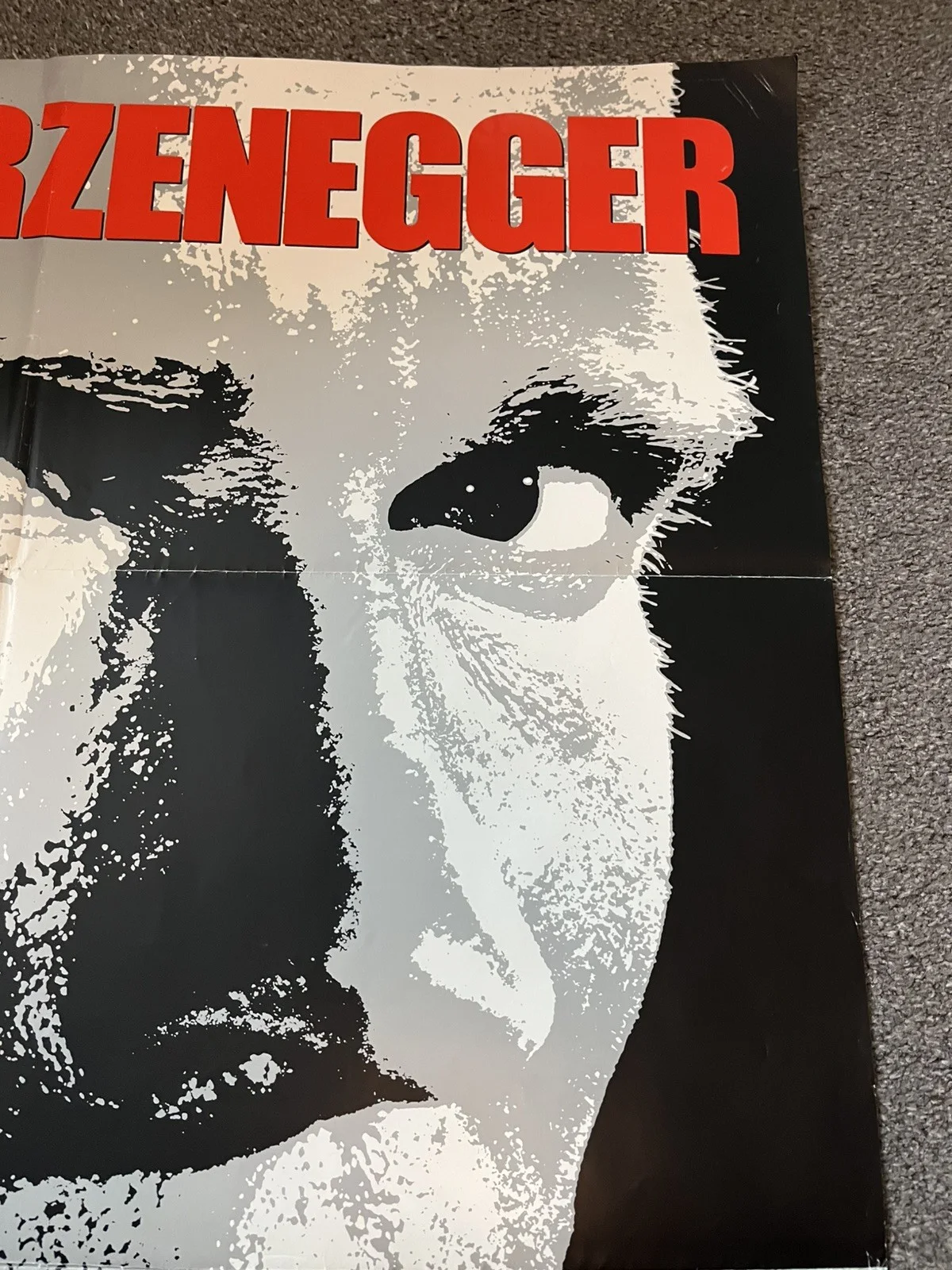 THE RUNNING MAN 1987 Original 27x40" Movie Poster Arnold Schwarzenegger, изображение 3