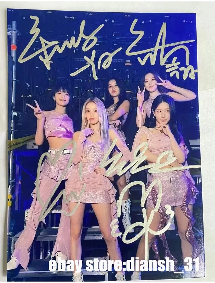 GIDLE — (G)I-DLE GIDLE Group Photo K-POP Collection KPOP 4*6 Autographed Photo Set Rare, image 4