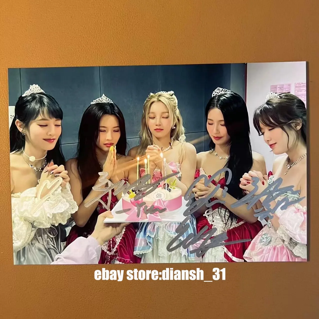 GIDLE — (G)I-DLE GIDLE Group Photo K-POP Collection KPOP 4*6 Autographed Photo Set Rare, image 5