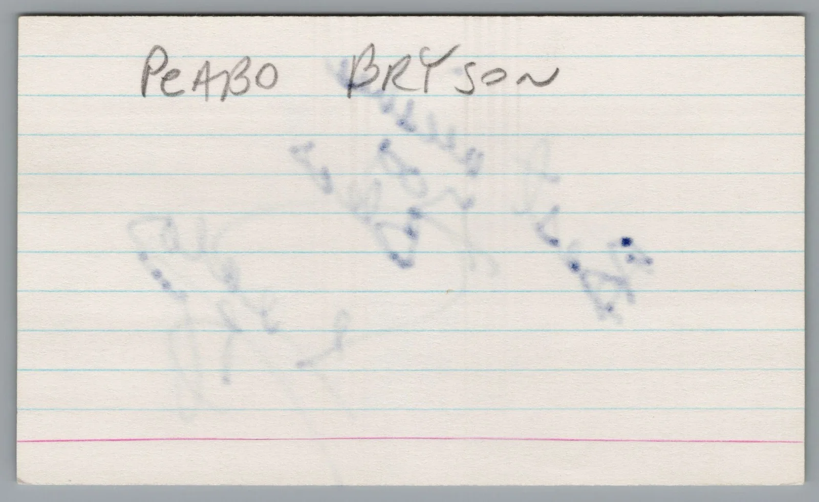 Peabo Bryson — Peabo Bryson Signed 3x5 Index Card Best Wishes God Bless Autographed, изображение 2
