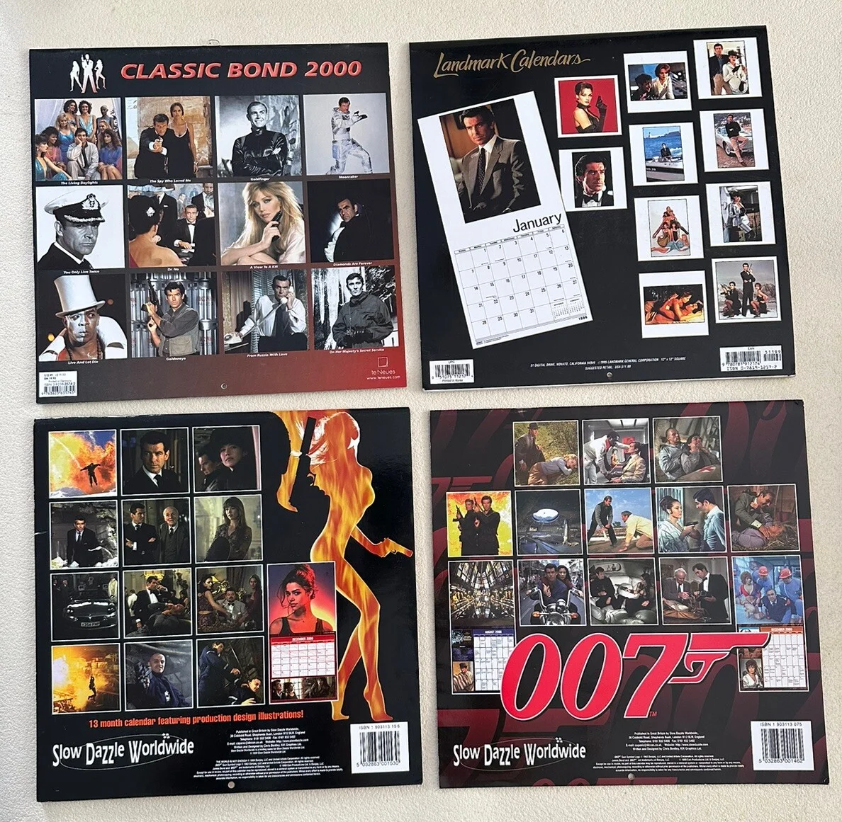 James Bond Calendars 2000 - 4x Calendars, image 2