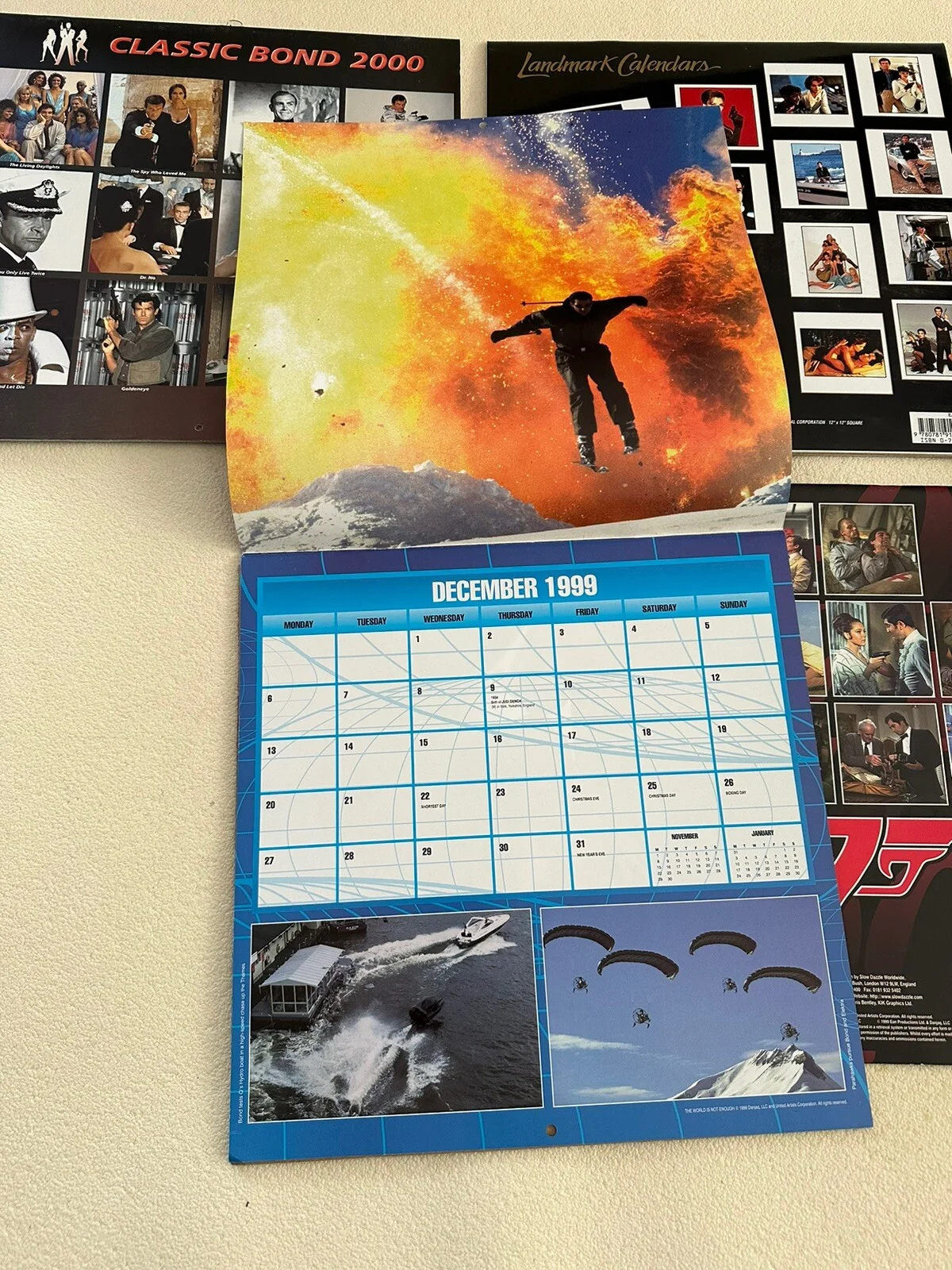 James Bond Calendars 2000 - 4x Calendars, image 3
