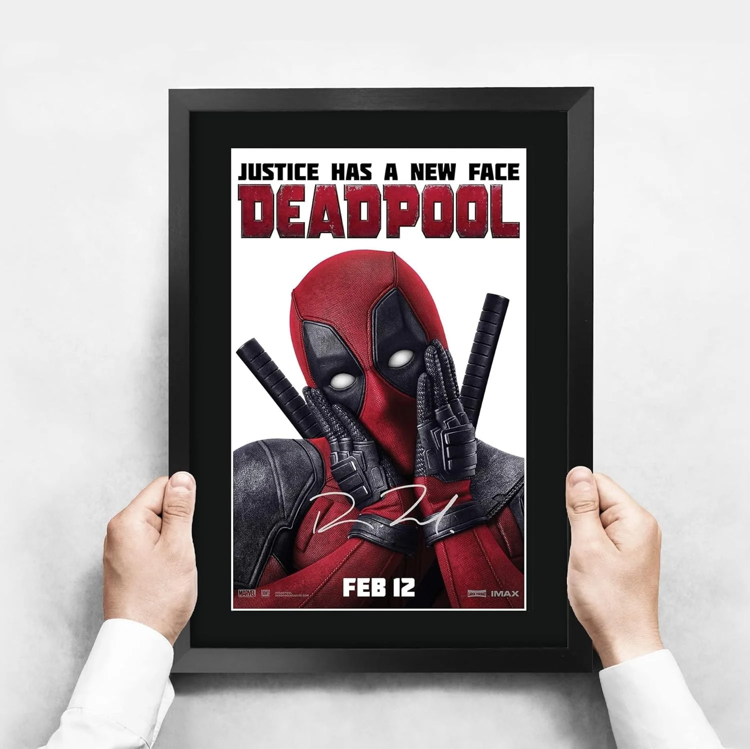 Framed 16x12 Deadpool Poster with Ryan Reynolds Signature - Ideal Collectible, изображение 5