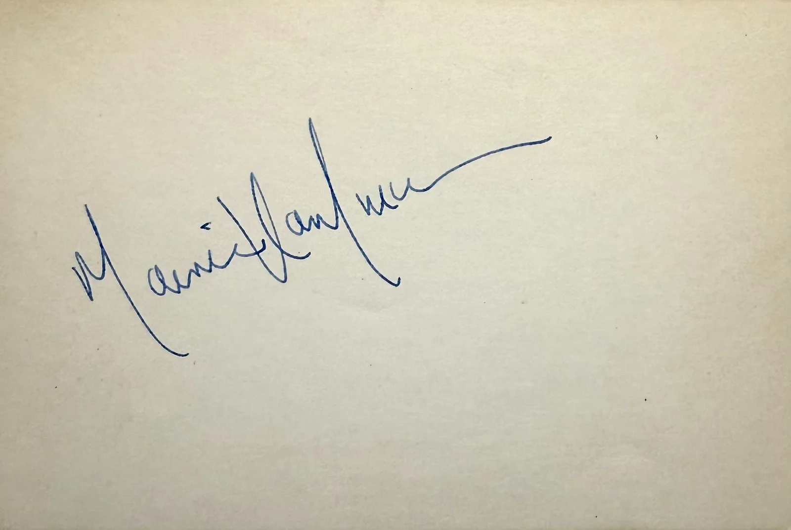 Maurice Kaufmann — MAURICE KAUFMANN Signed Autographed 4"x 6" INDEX CARD The Vault of Horror GORGO