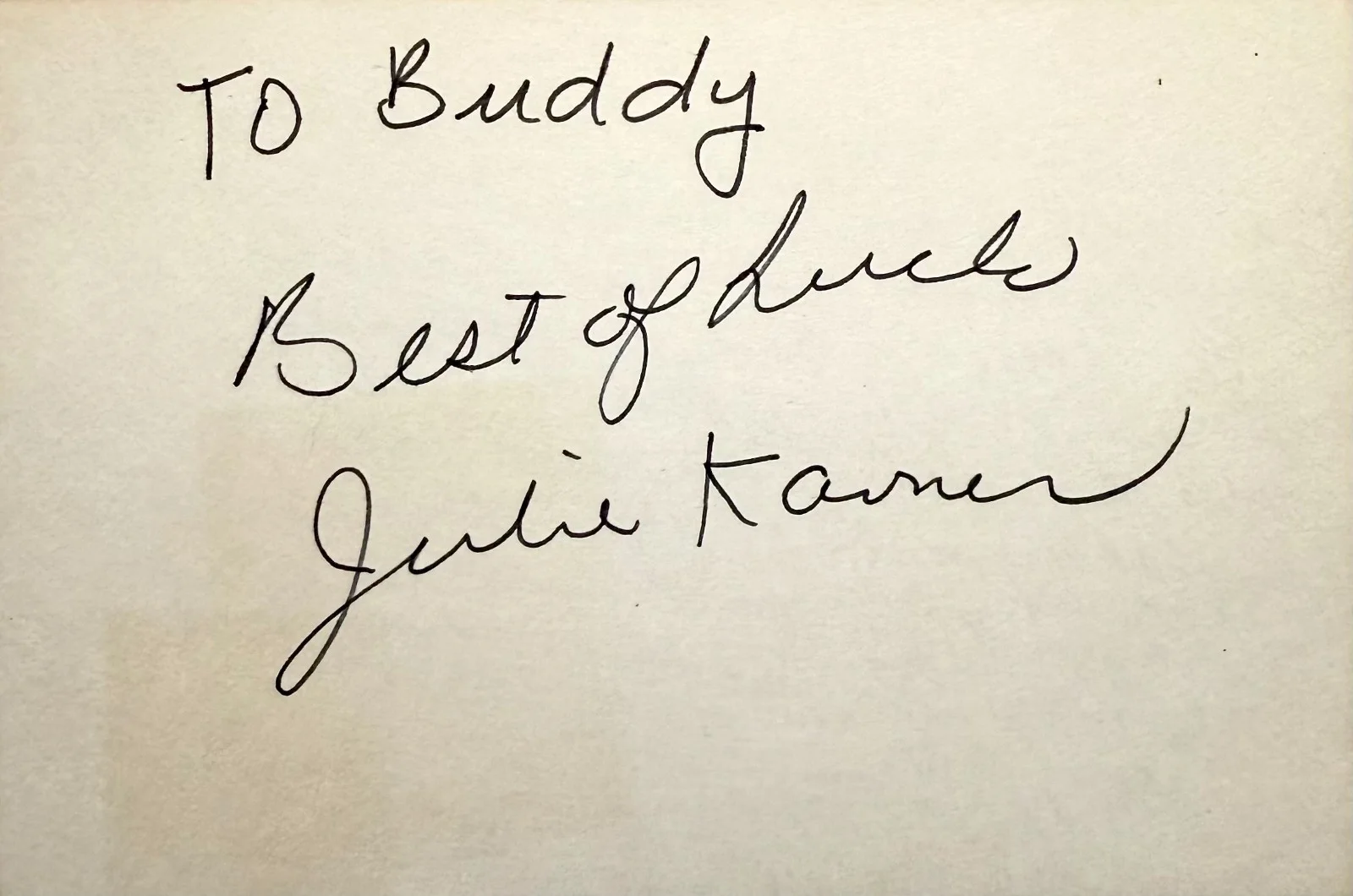 Julie Kavner — JULIE KAVNER Signed Autographed 4"x 6" INDEX CARD The Simpsons Voice of Marge, изображение 3
